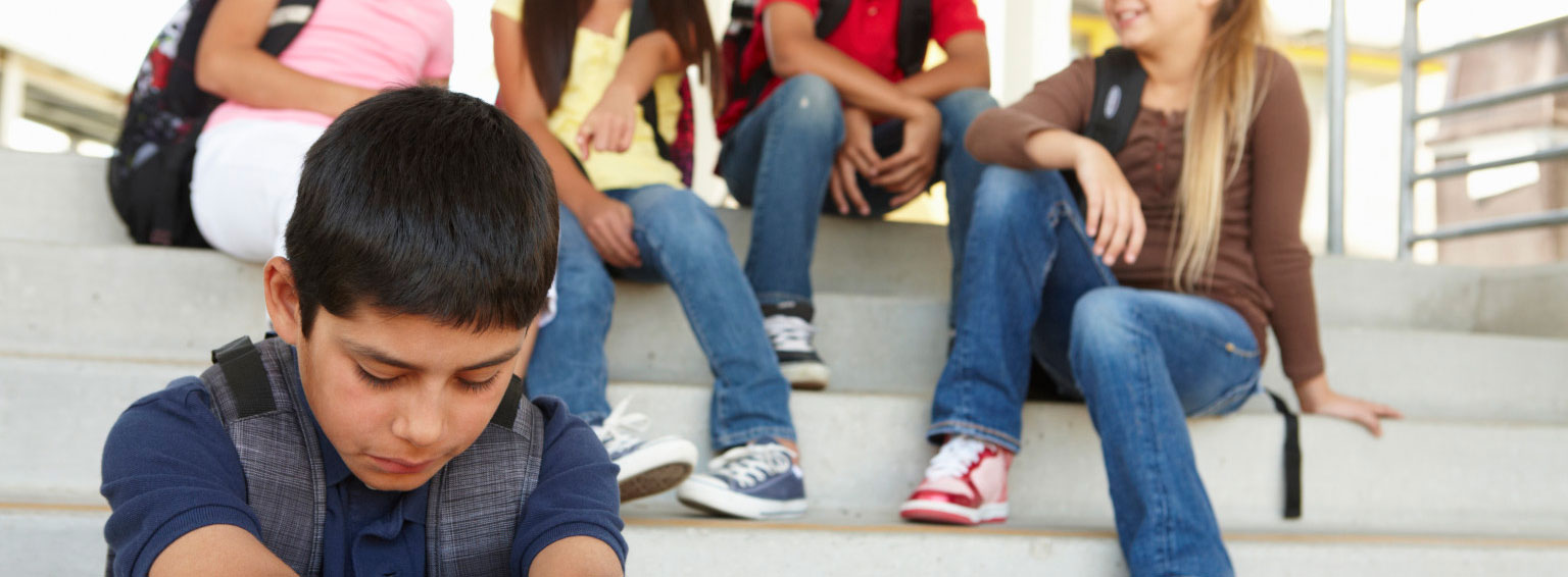 image of child feeling excluded
